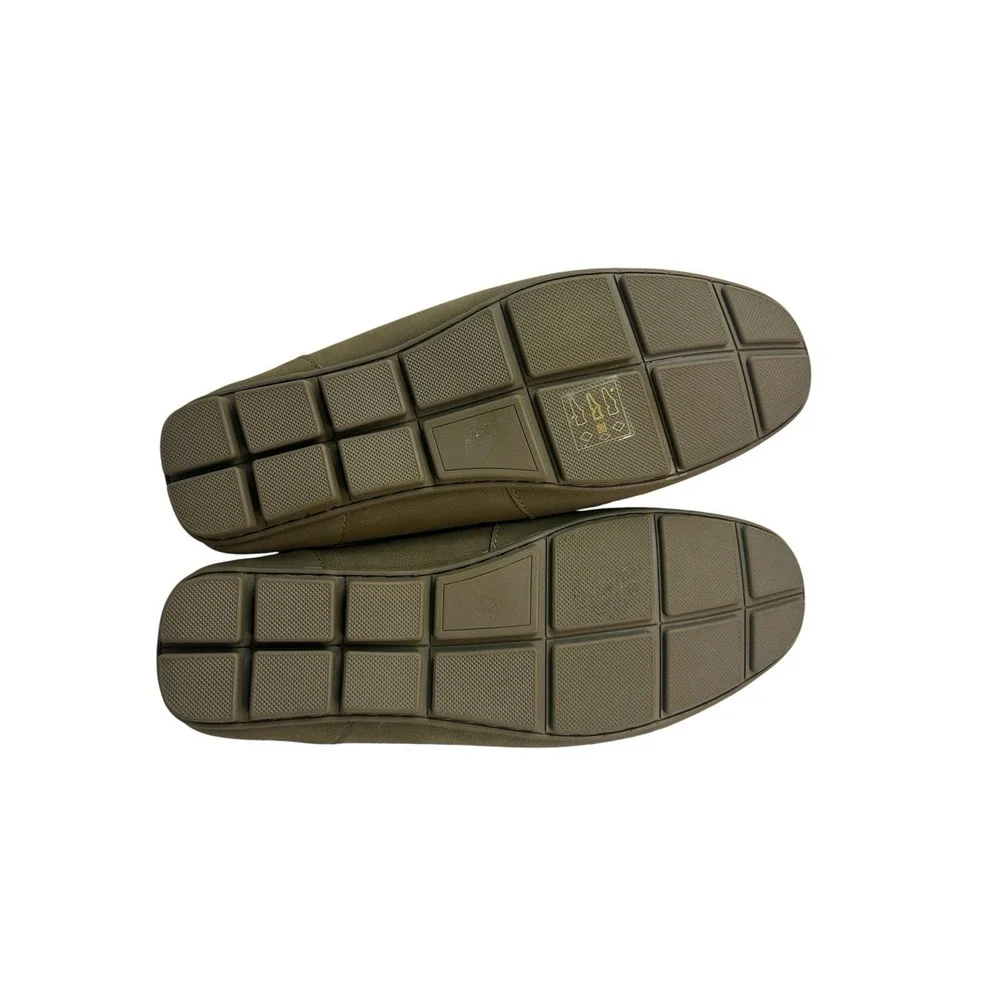 Steve Madden Men's Green Suede Driver Loafers Size 8 Ortholite Cushioned